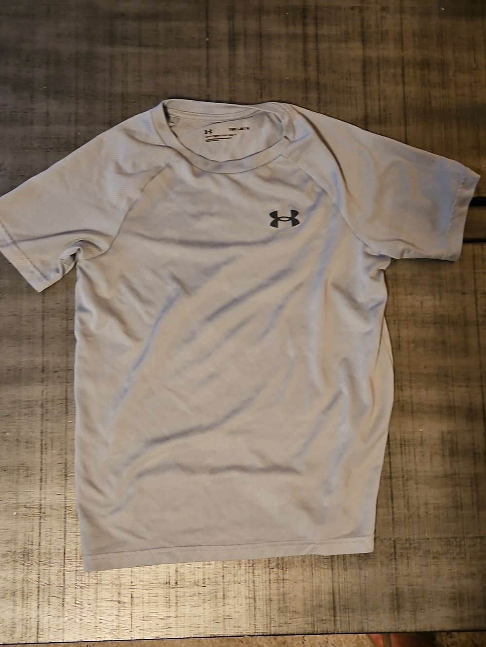 Under Armour Kid's Light Gray Short Sleeve Athletic Tee